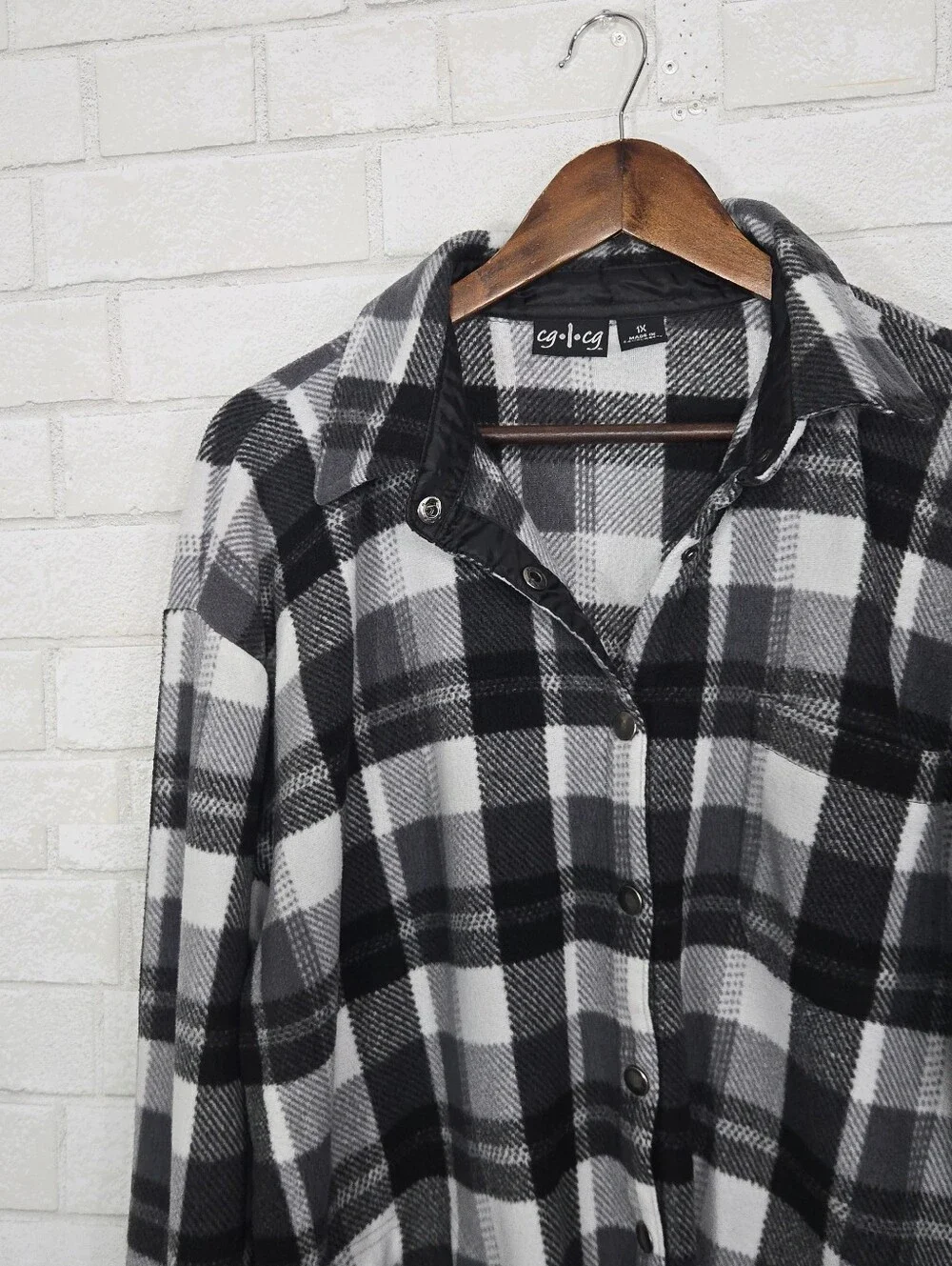 cg.l.cg plaid fleece